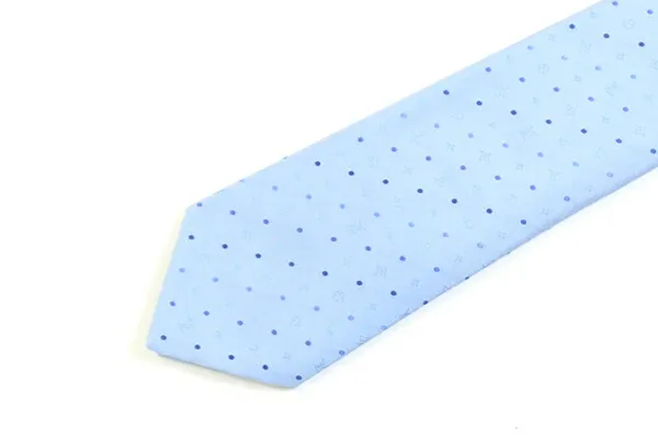 ルイヴィトン ネクタイ M73191 ライトブルー シルク100％ 中古 スーツ  