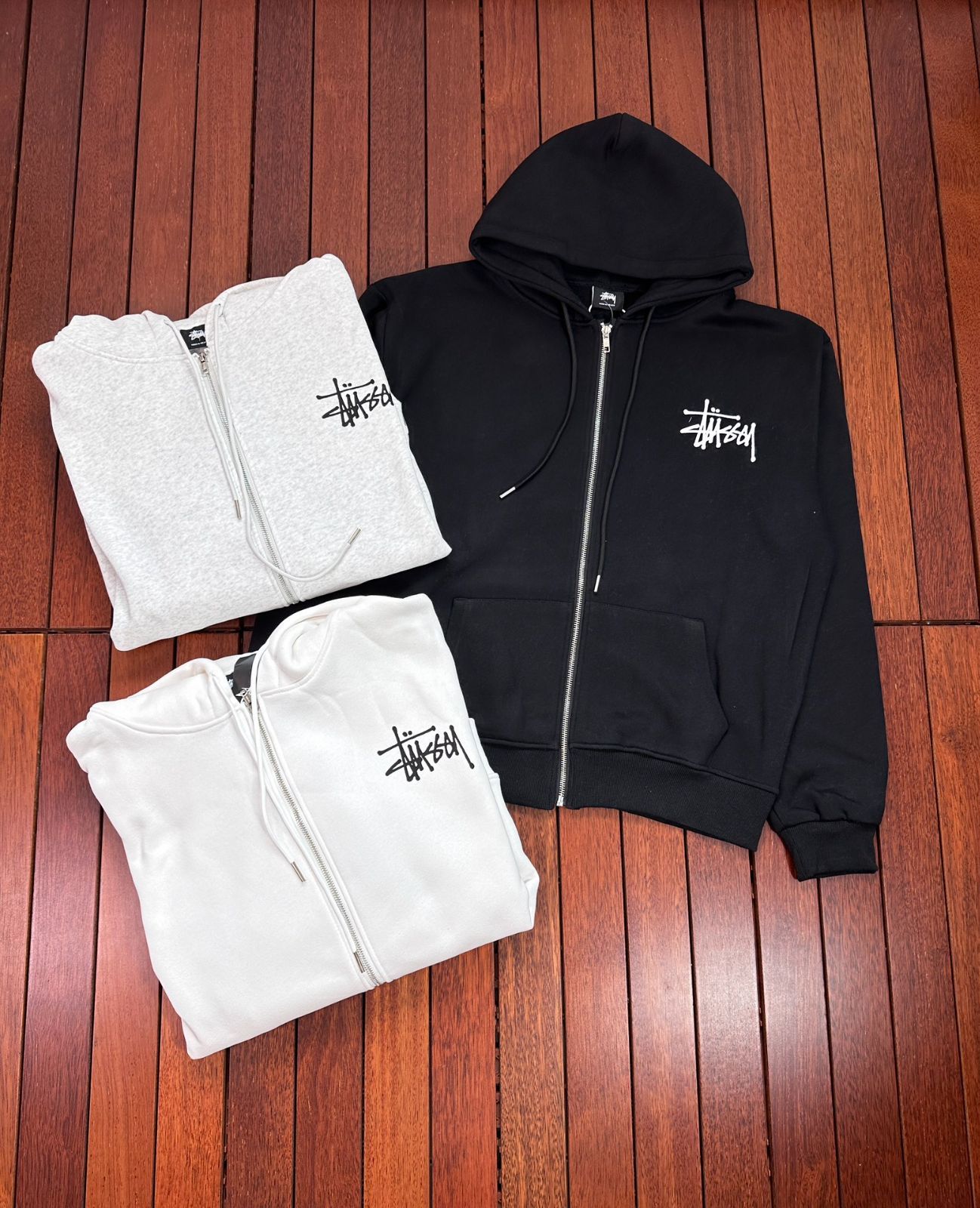 STUSSY ステューシー ベーシック ジップパーカー BASIC STUSSY   S M L XL  6色