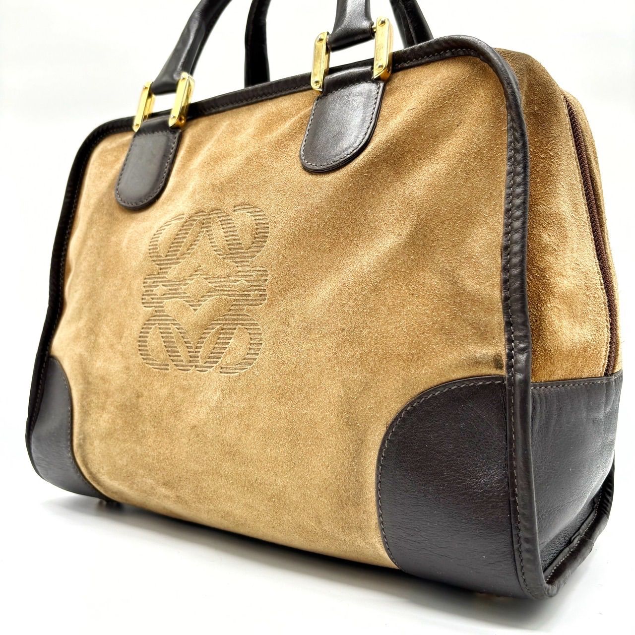 ✨良品✨ LOEWE ロエベ ハンドバッグ トートバッグ アナグラム ロゴ型 