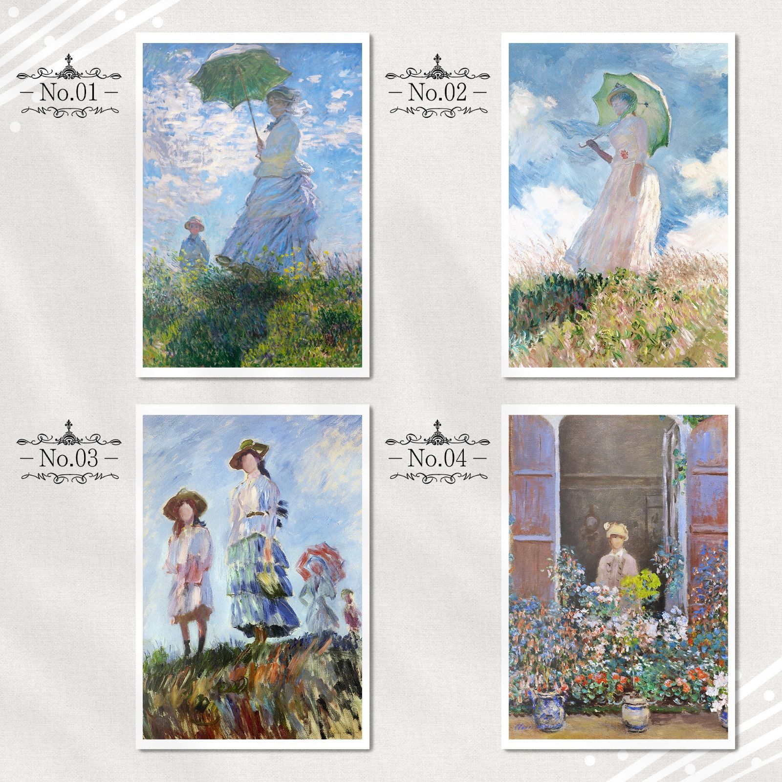モネ『ポストカード｜人物画.2』（12枚セット） - メルカリ