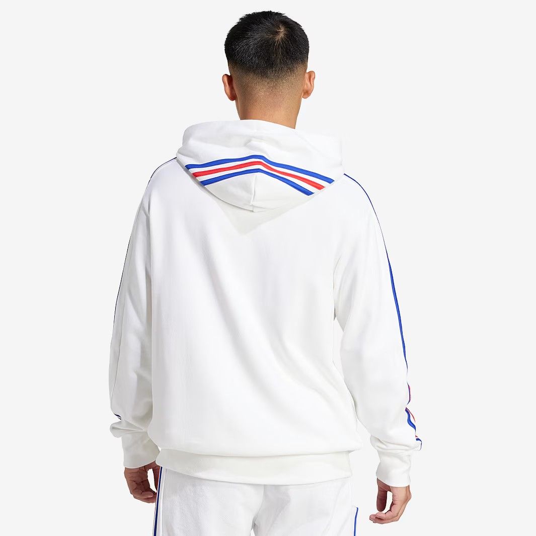 激安大特集。 アディダス ラグビー フランス代表 フーディー 白 ホワイト 公式モデル 日本未発売 お見逃し無く！