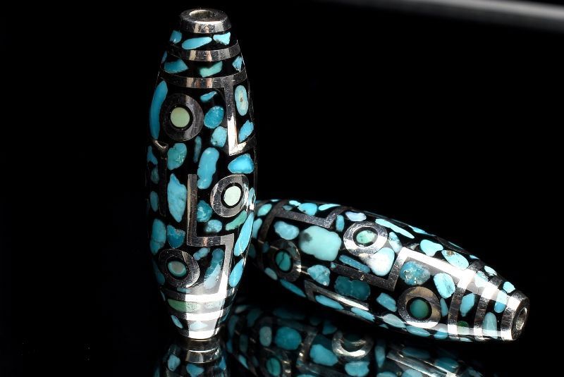 ターコイズの九眼天珠！綺麗！すごい！ズドーンとくる！ 天珠の最高位の紋様、九眼天珠特集 | Gems〜ジェムズ〜