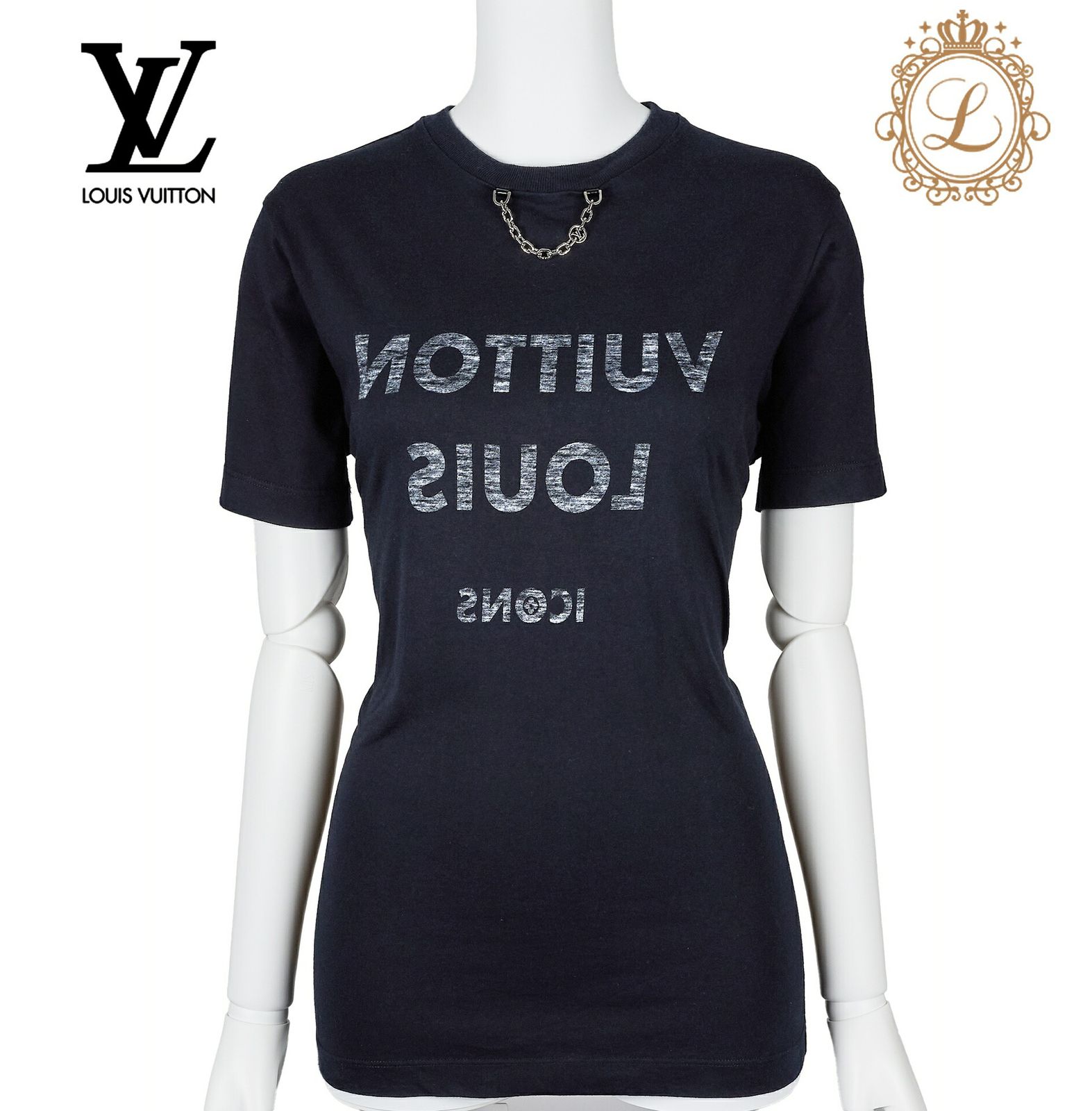 LOUIS VUITTON ルイヴィトン モノグラム ロゴ チェーン Tシャツ
