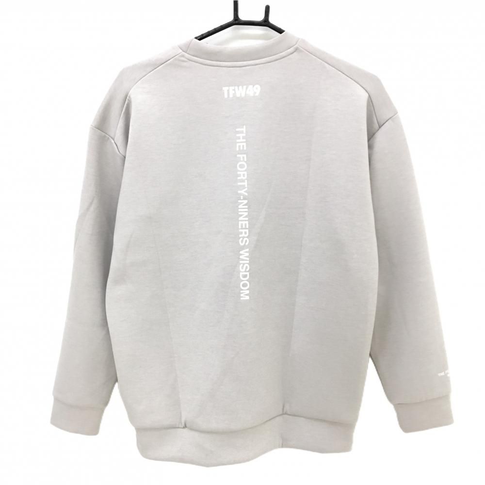 超美品】TFW49 ハイネックトレーナー ライトベージュ系×ライト