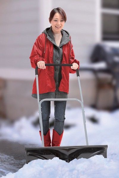 スノープッシャー 楽太郎 大型車輪付 雪かき 雪かき器 除雪