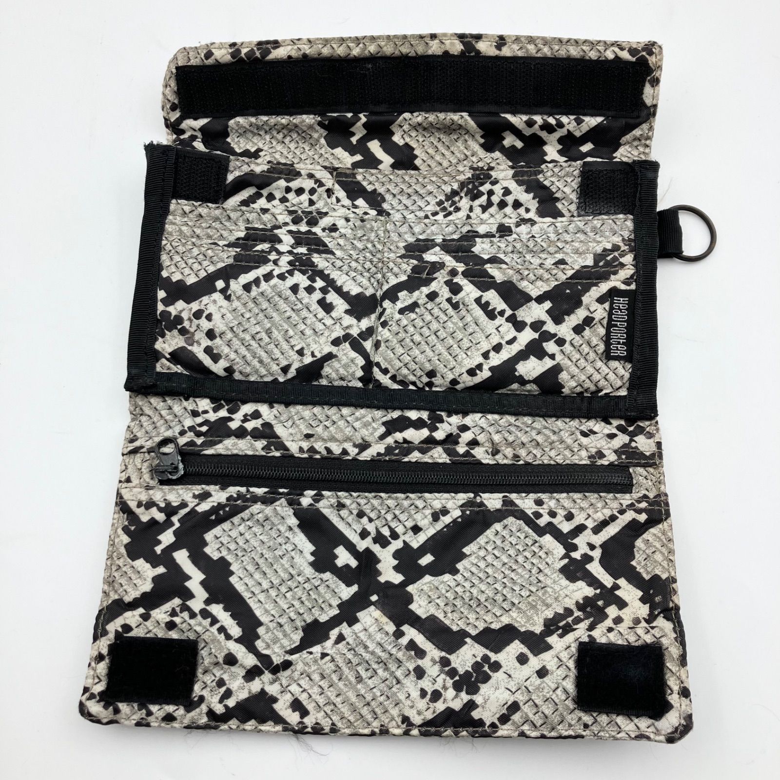 HEAD PORTER パイソン柄 財布 HEAD PORTER ヘッドポーター パイソン柄 長財布 三つ折り