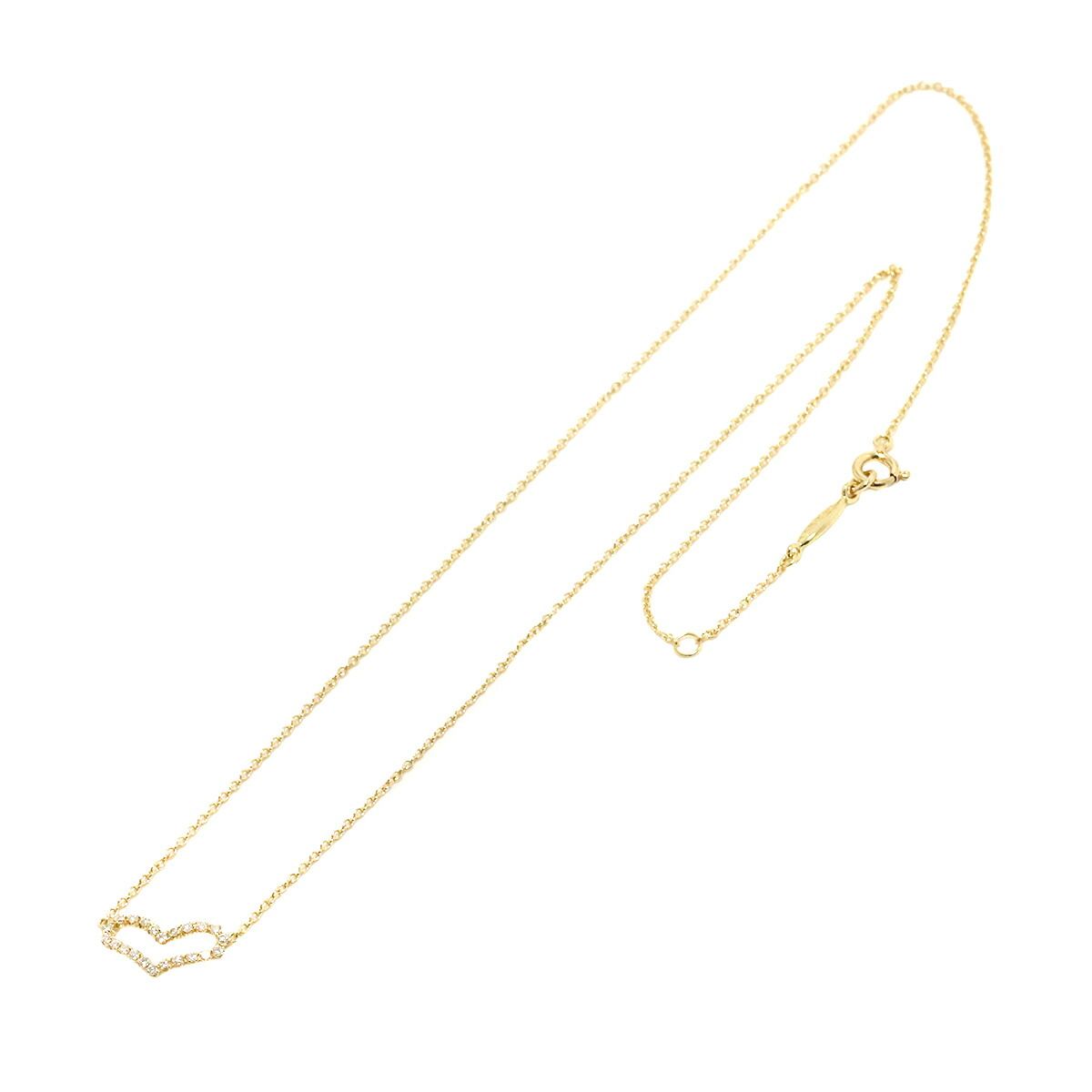 アーカー AHKAH ビリーブハート ダイヤ 0.13ct ネックレス 41cm