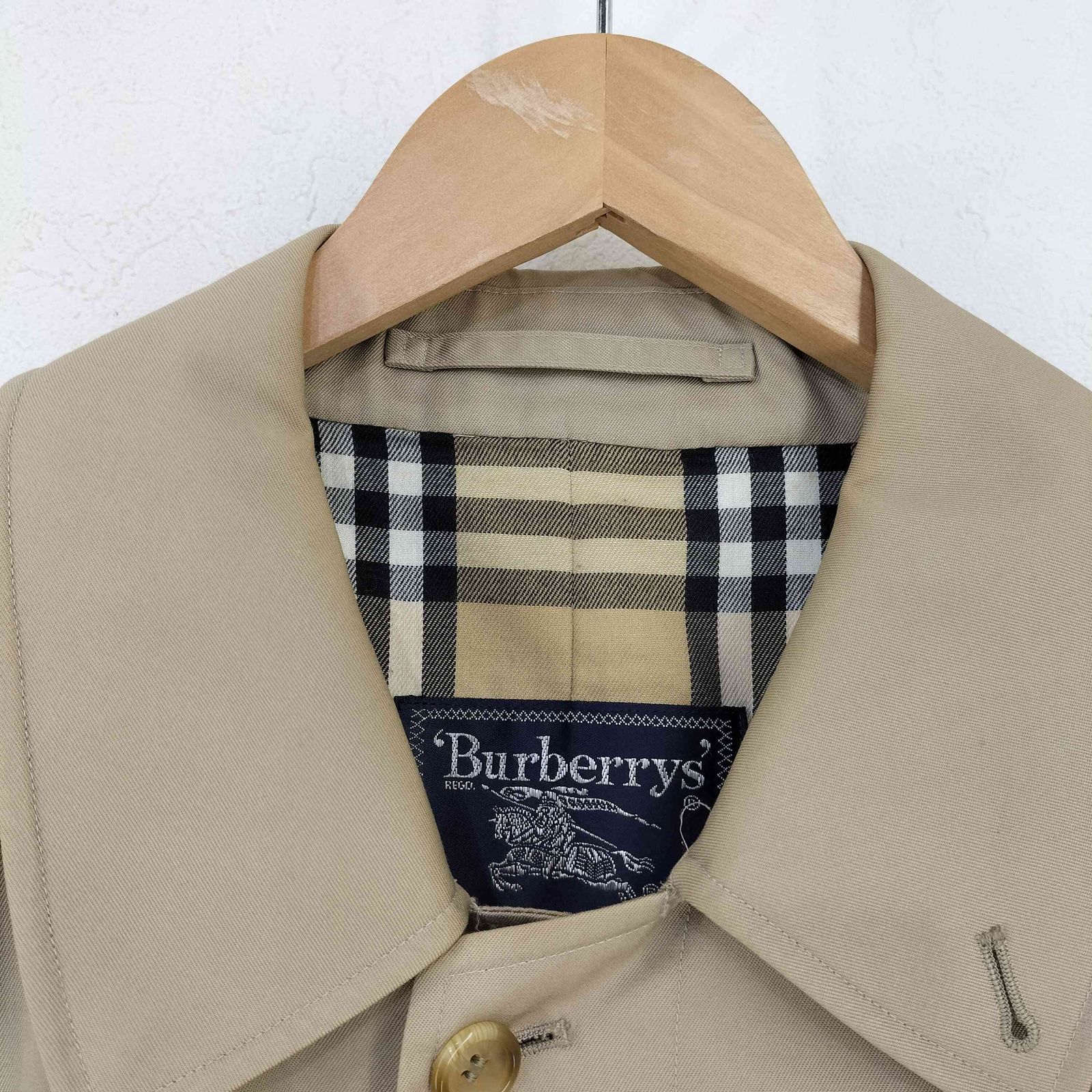 BURBERRYS(バーバリーズ) 裏地ノバチェック比翼ステンカラーコート