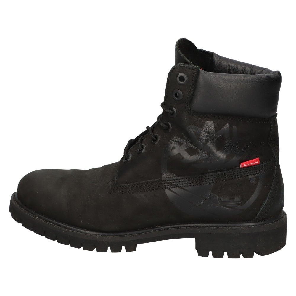 SUPREME (シュプリーム) 20AW×Timberland BIG LOGO 6-INCH PREMIUM BOOT×ティンバーランド ビッグロゴ プレミアム レースアップブーツ ブラック ASMSQ A5359 - メルカリ