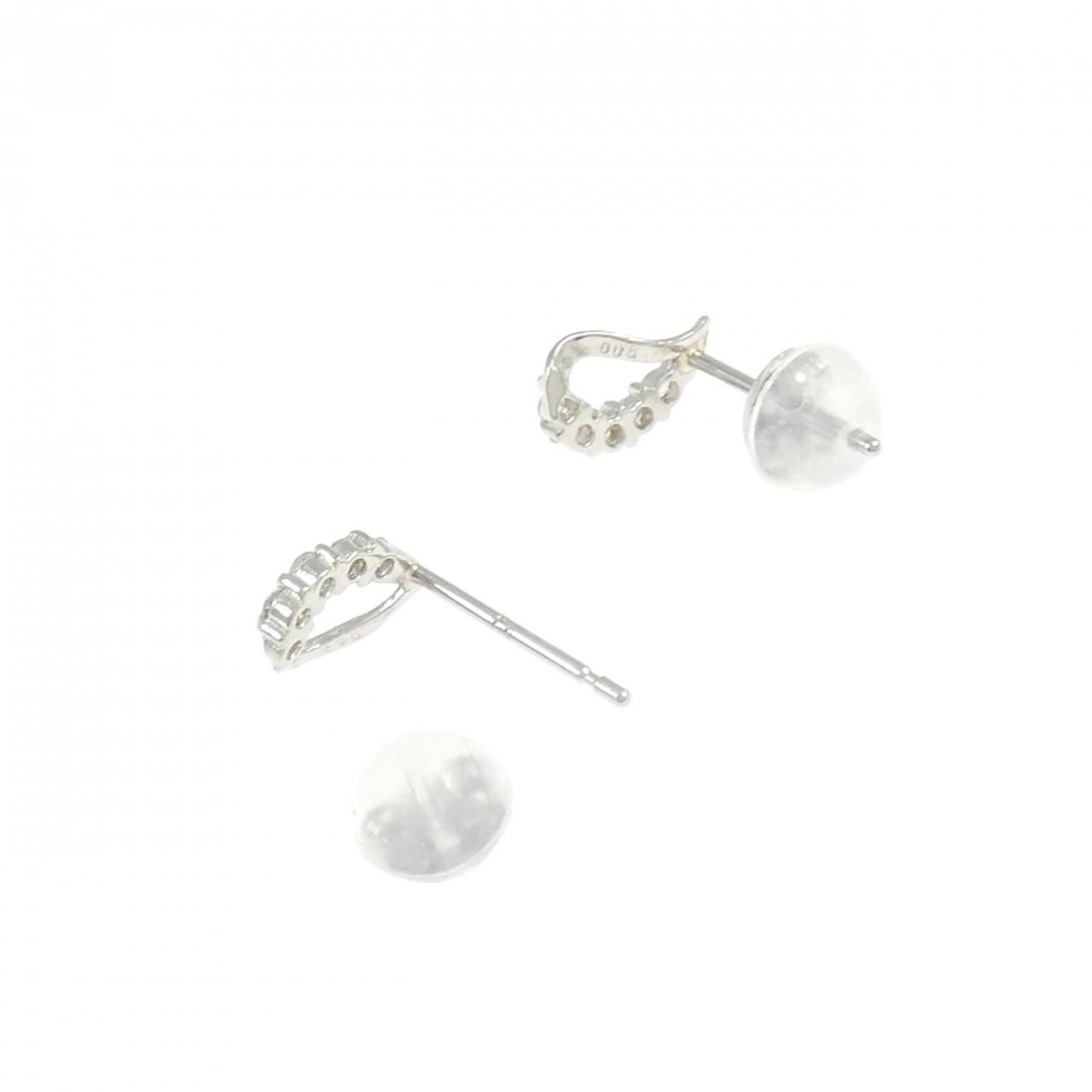『中古ピアス』pt900/ダイヤ0.10ct/キャッチあり/両耳 中古ピアス』pt900/ダイヤ0.10ct/キャッチあり/両耳