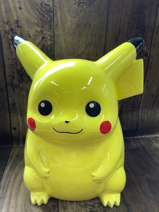 B2q ポケモン ピカチュウ 貯金箱 陶器 コインバンク 高さ23 現状品