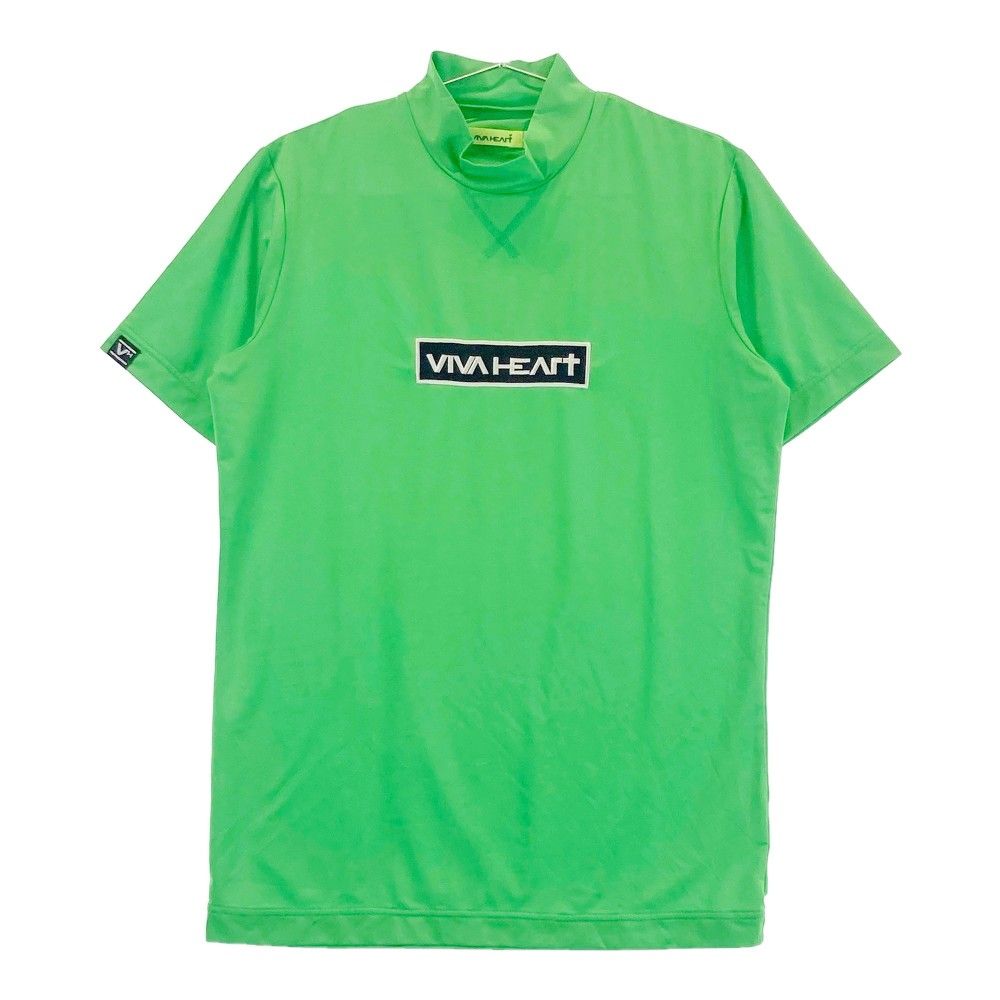 サイズ：48 VIVA HEART ビバハート  ハイネック 半袖Tシャツ  グリーン系 [240101363591]# ゴルフウェア メンズ ストスト