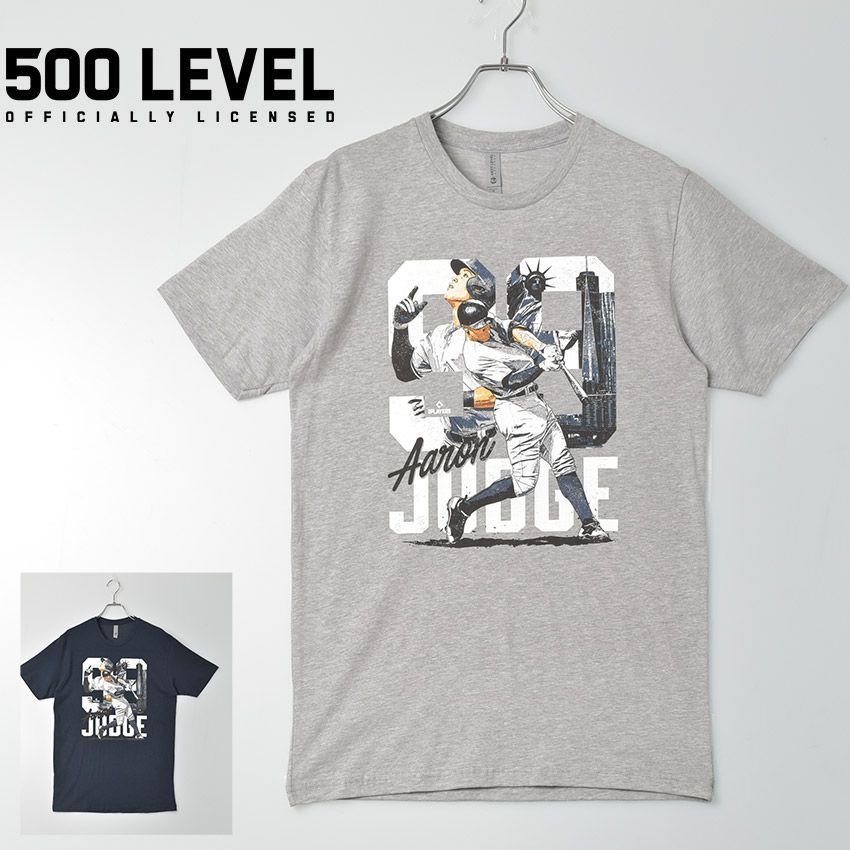 500LEVEL 半袖Tシャツ BNLCTNV-XX-0060-010-30 メンズ BNLCTNV-XX-0060-010-30 AARON JUDGE 500LEVEL カラー:02.ヘザーグレー 品番：2309-0035