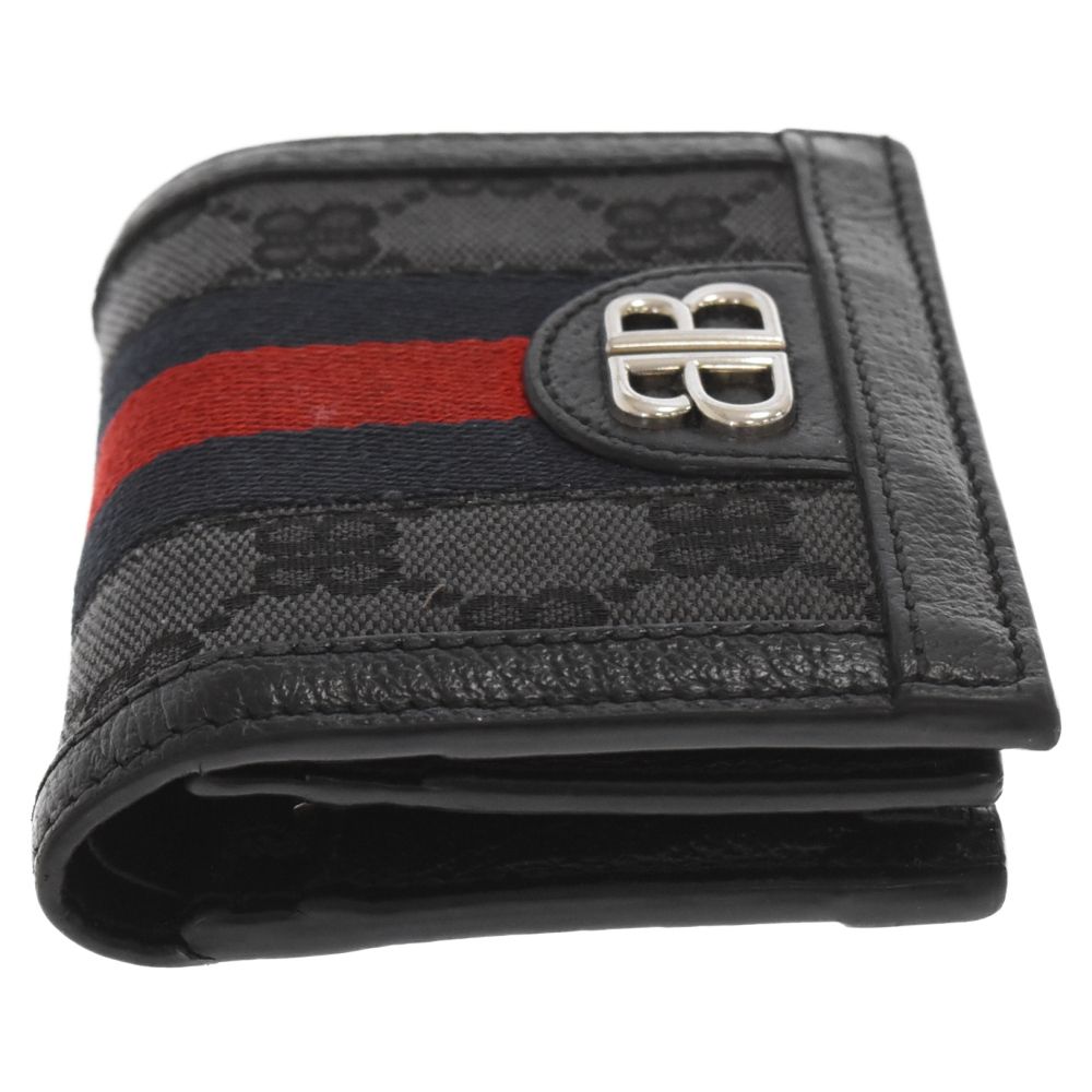 GUCCI (グッチ) ×BALENCIAGA THE HACKER GG CARD CASE ザ ハッカー プロジェクト カードケース 財布  680385 2103X 1000 ブラック - メルカリ