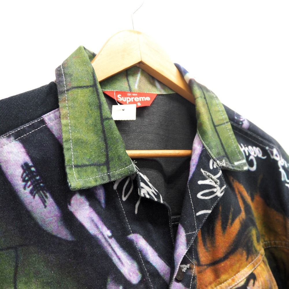 SUPREME 18 SS Lions Den Denim ライオン ジャケット Supreme Lion's Den Denim Trucker Jacket Spring/Summer 2018