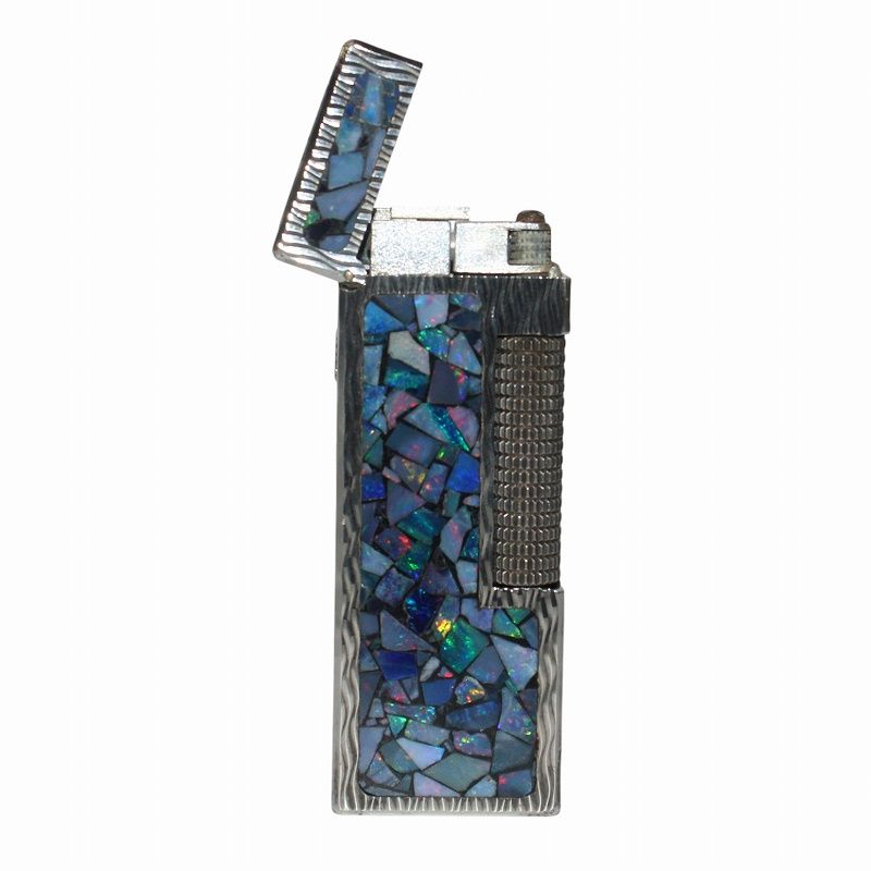 ダンヒル dunhill ガスライター モザイク オパール 喫煙具 タバコ 小物 