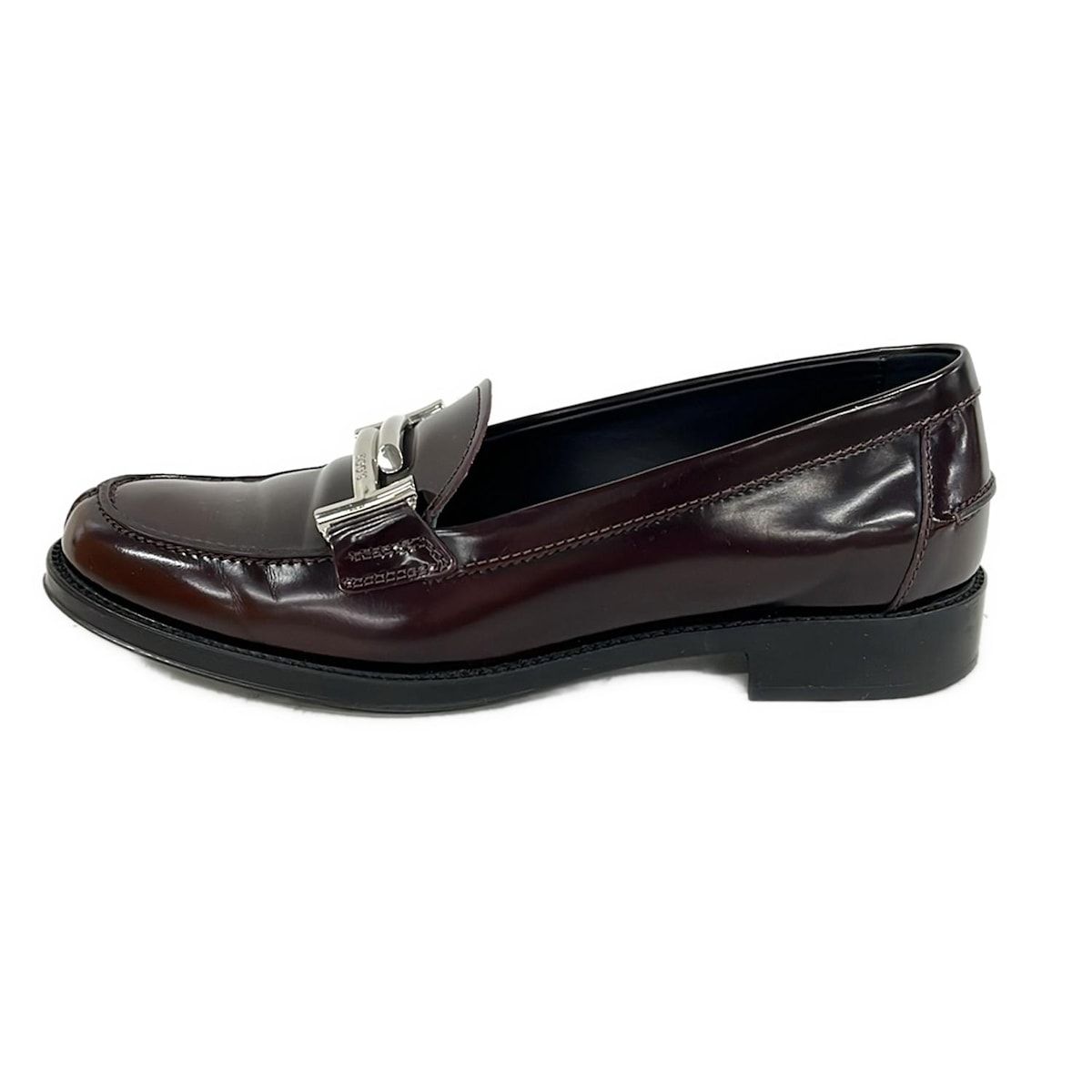 トッズ サイズ表記「35 1/2A」23センチ ネイビー エナメル ローファー