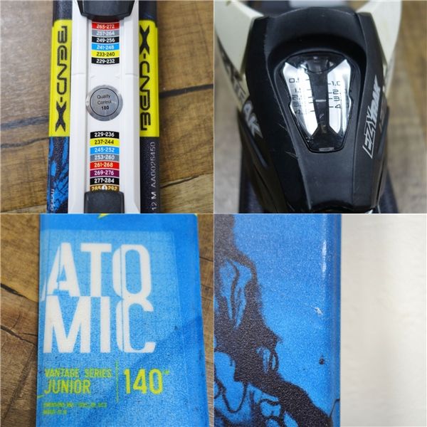 美品 アトミック ATOMIC VANTAGE JUNIOR 140cm ビンディング ストック 