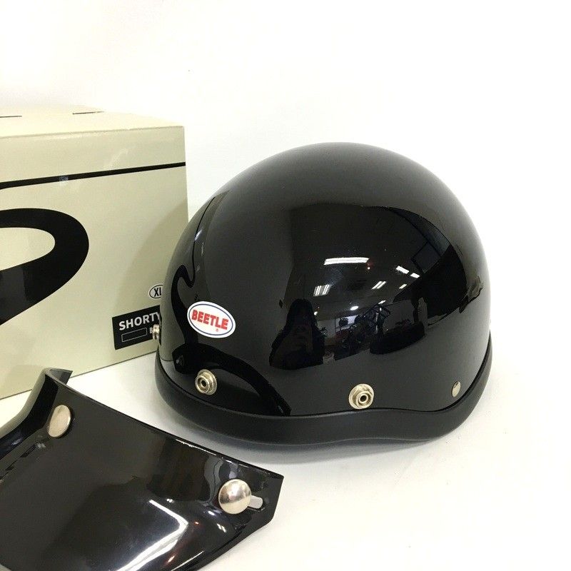 OCEANBEETLE SHORTY4 ハーフヘルメット 除菌消臭済 XLサイズ ブラック オーシャンビートル バイク用品 TA1668