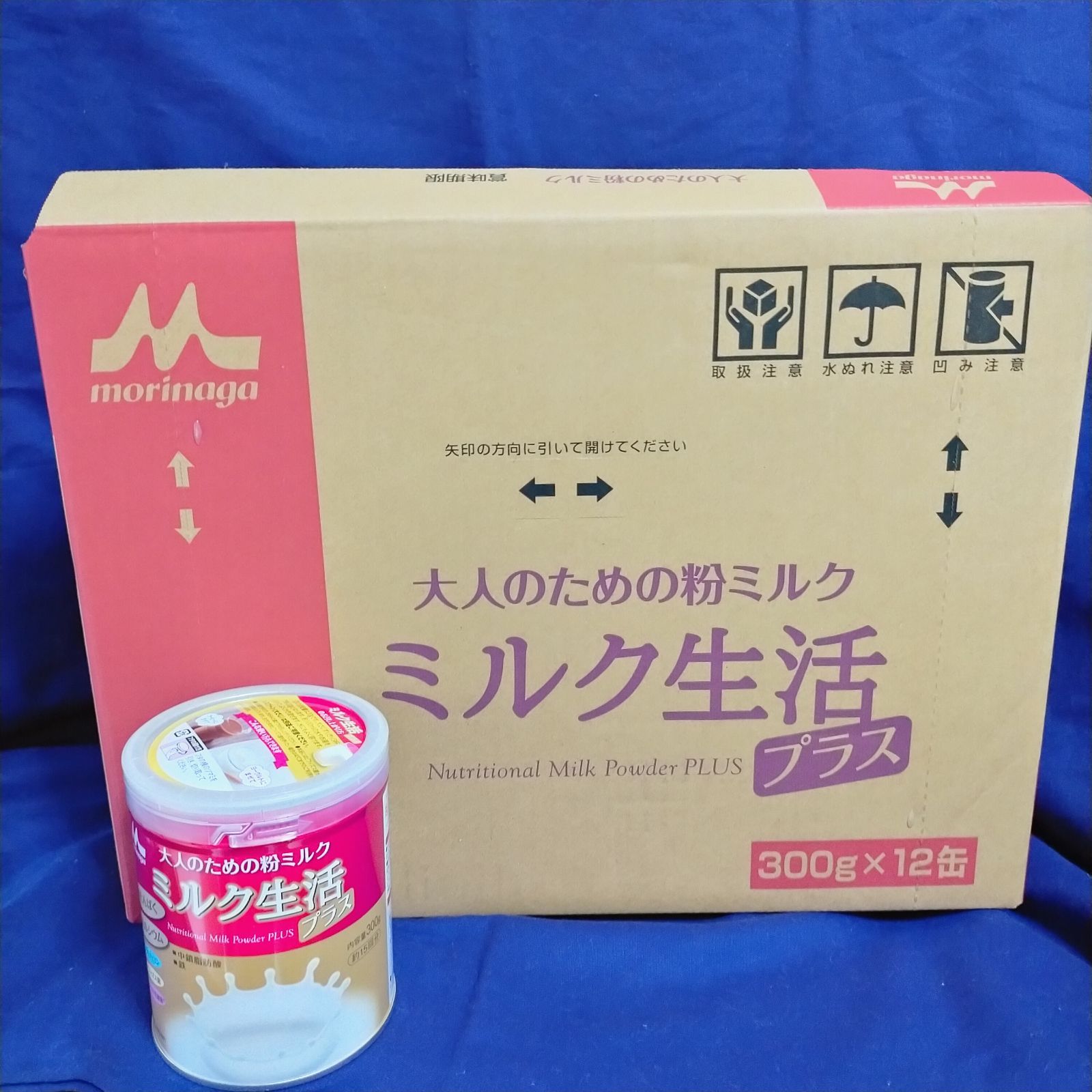 森永乳業　大人のための粉ミルク　ミルク生活300g/缶　12缶セット
