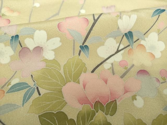 平和屋着物○訪問着 友禅 作家物 籬花文 暈し染め 正絹 逸品
