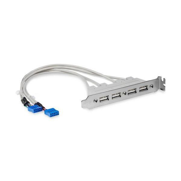 まとめ StarTech.com マザーボードピンヘッダー接続USB 4ポート増設変換アダプタ USB A メス ×4-IDC10ピン メス ×2 USBPLATE4 1本 ×3セット