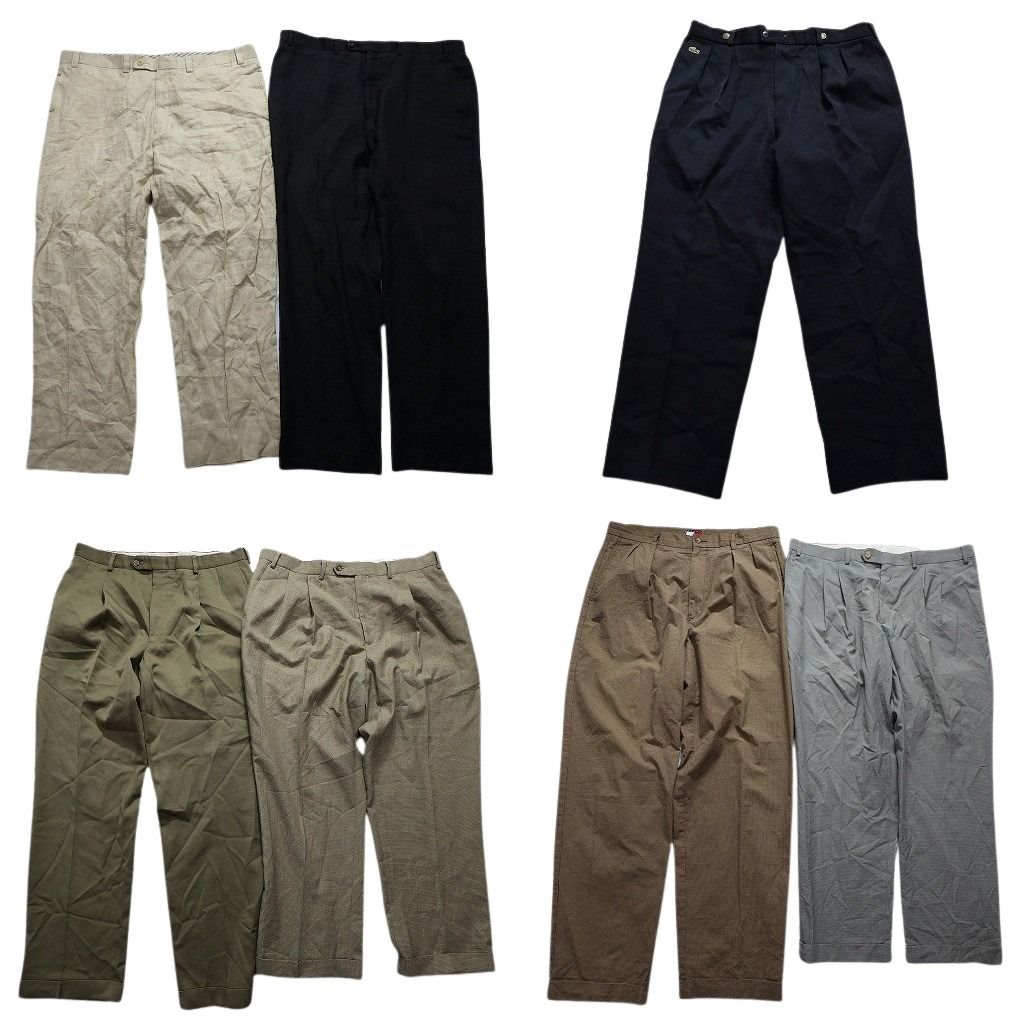 古着卸 ブランドMIX パンツ 7枚セット メンズ 40 |38 |36 カルバントミー フラッグタグ ラコステ ローレン 古着 MZ7553