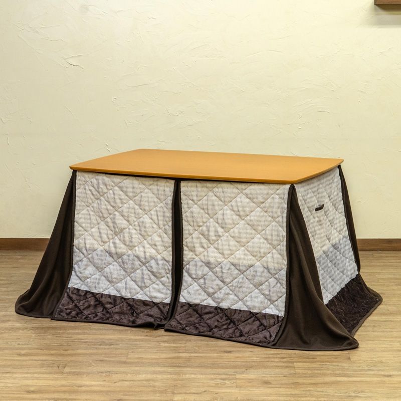 120×80㎝] ダイニングコタツ 掛布団セット こたつセット 長方形