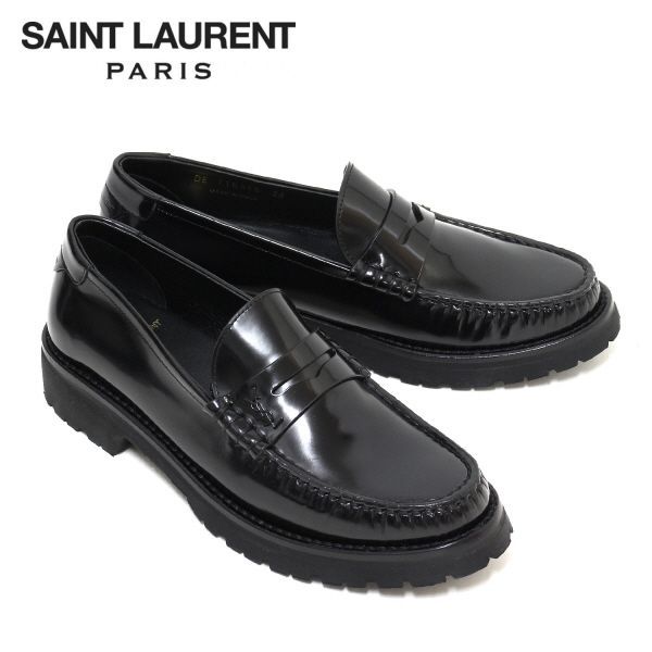 サンローラン SAINT LAURENT  レディース ペニーローファー チャンキーソール【ブラック】 716556 AO9VV 1000/【2023-24AW】l-shoes