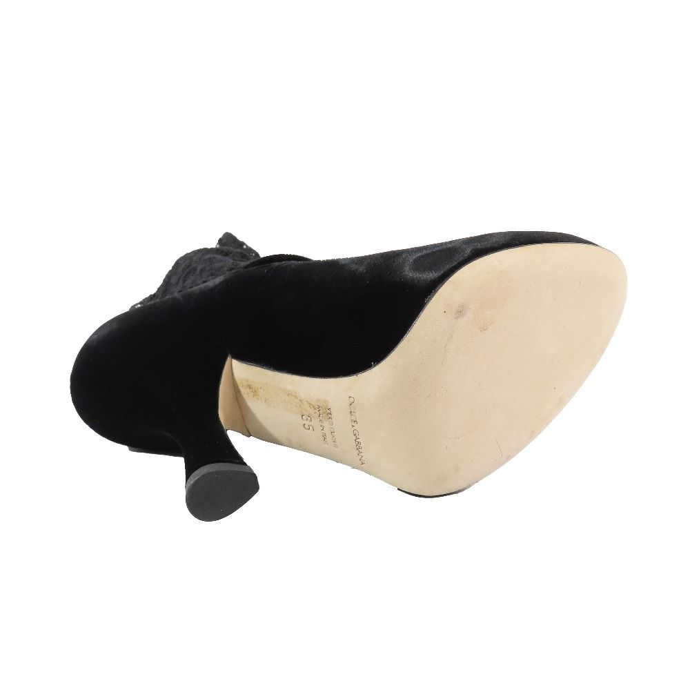 レース★ハイヒール★ソックスブーツ★ DOLCE & GABBANA 新品同様 DOLCE & GABBANA ドルチェアンドガッバーナ ソックス