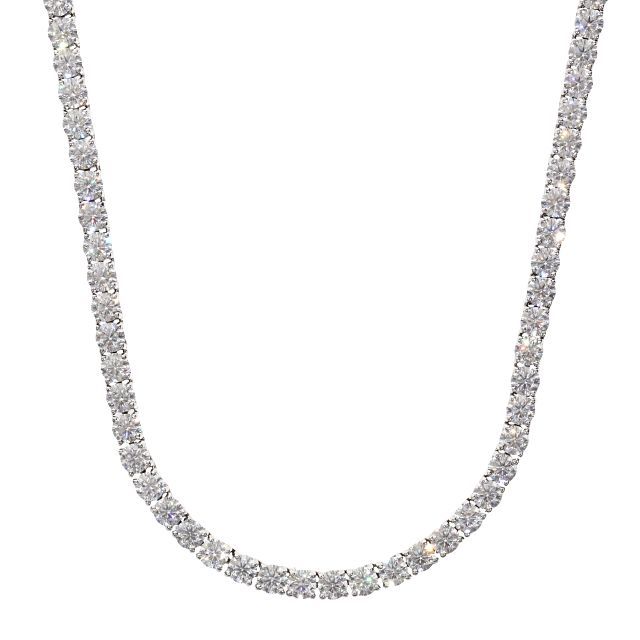 モアサナイト Moissanite テニスネックレス シルバー .925Silver 4mm