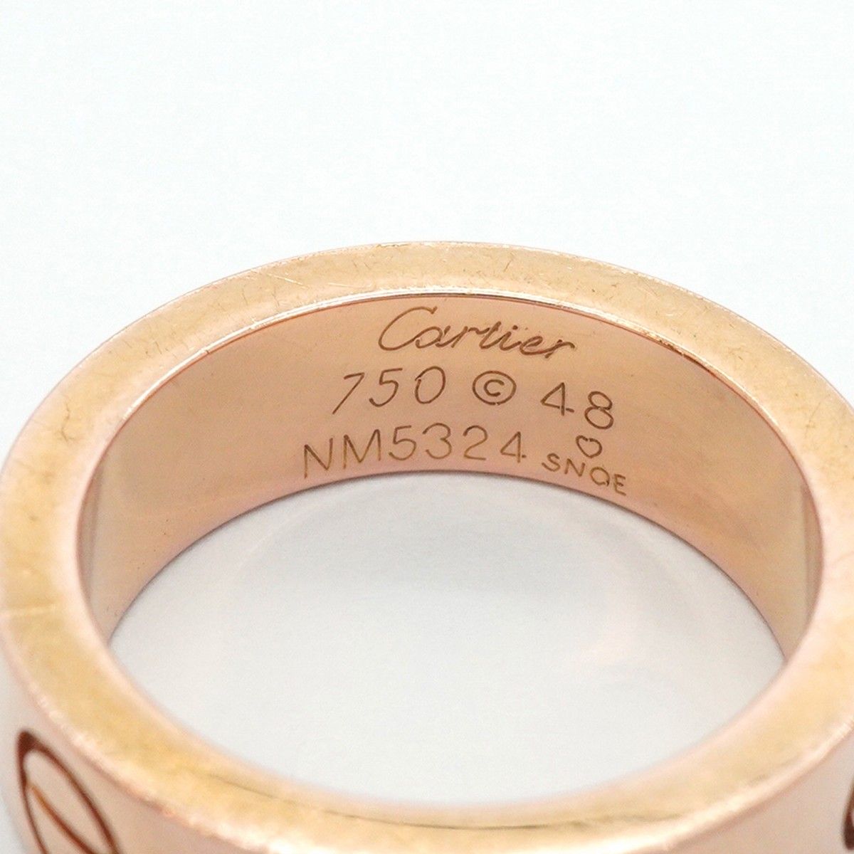 5jeb0709】カルティエ リング ラブ K18PG ピンクゴールド ピンク  