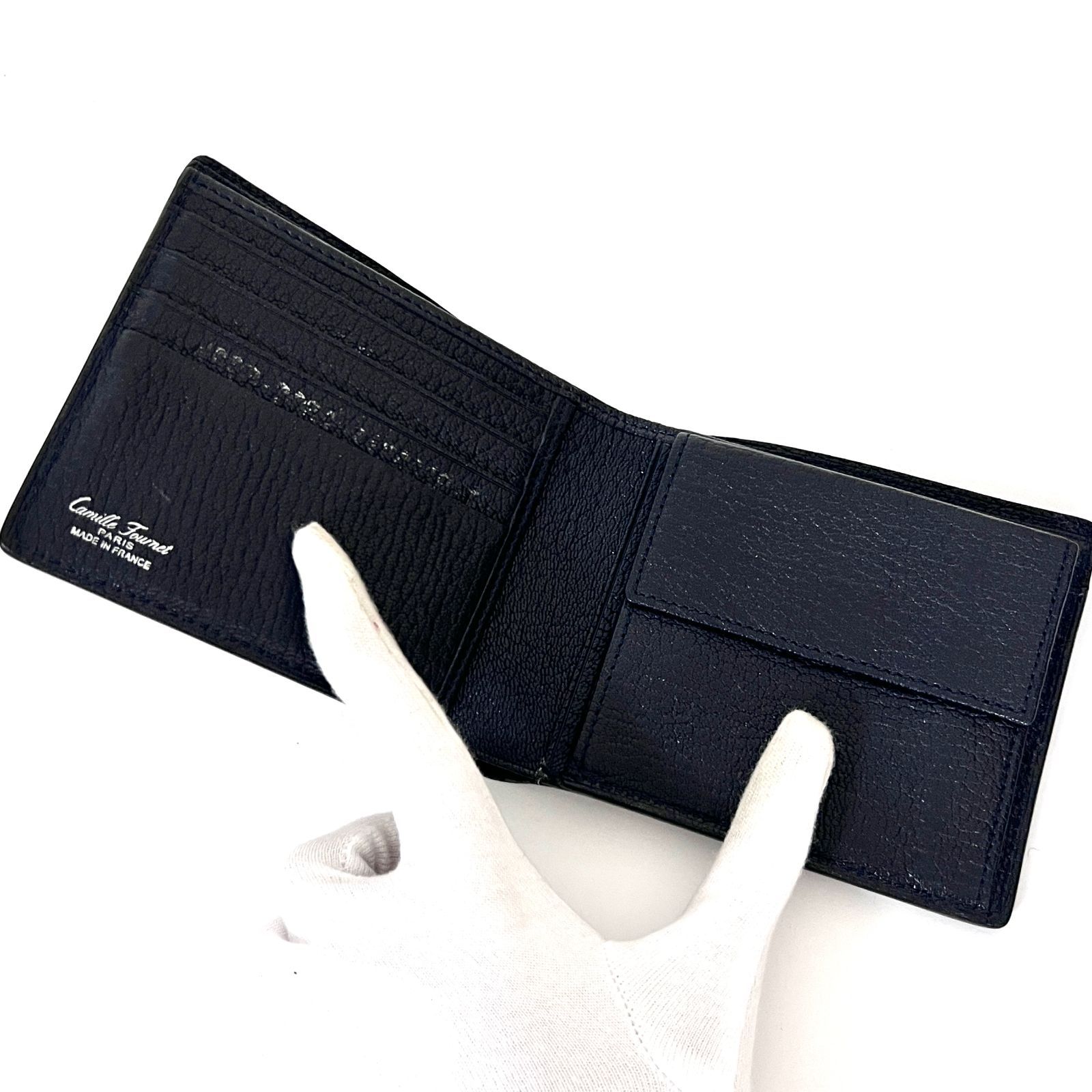 SD2582 美品！ Camille Fournet カミーユ フォルネ 二つ折り財布