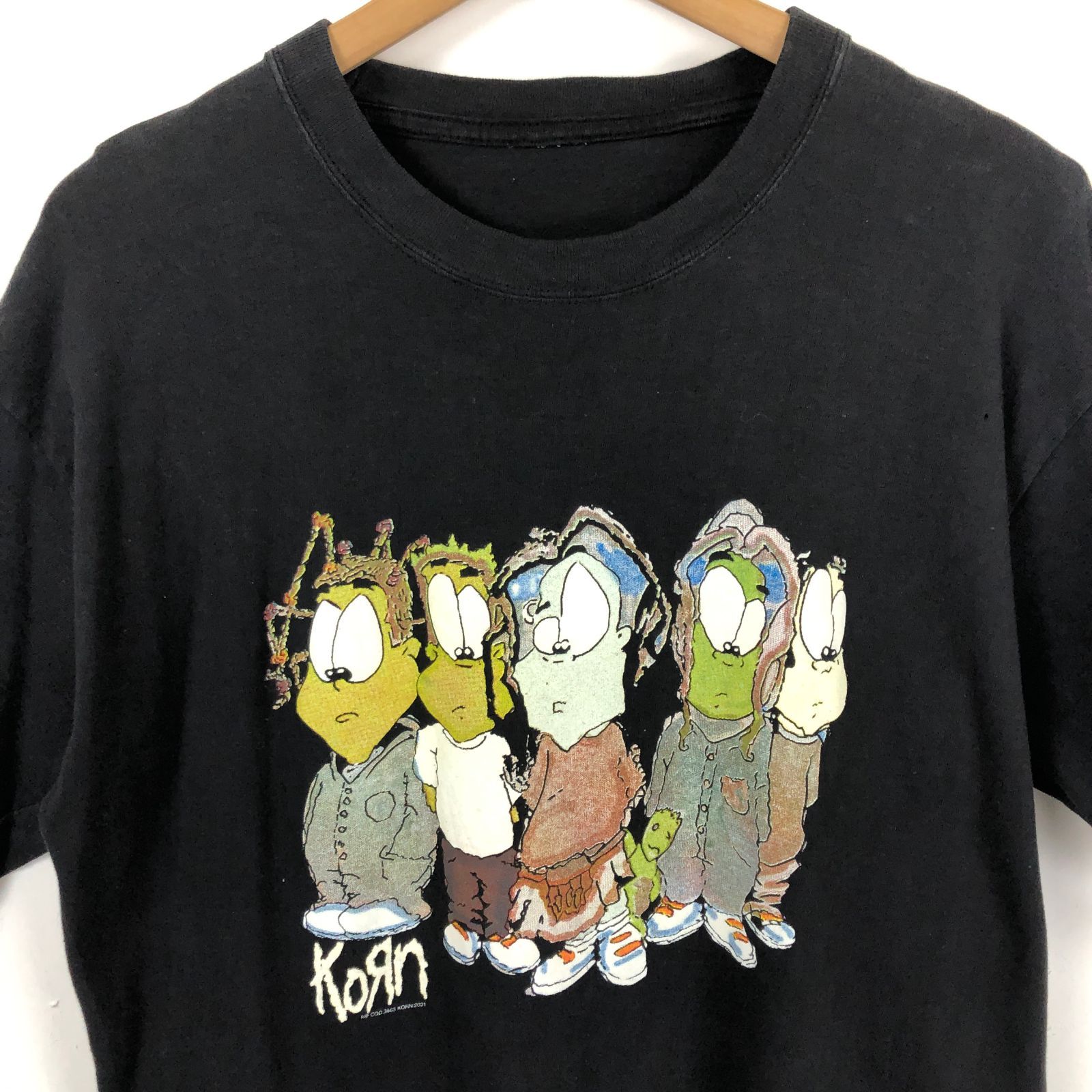 00s コーン KORN バンドTシャツ ブラック L 相当 古着 n045420 - メルカリ