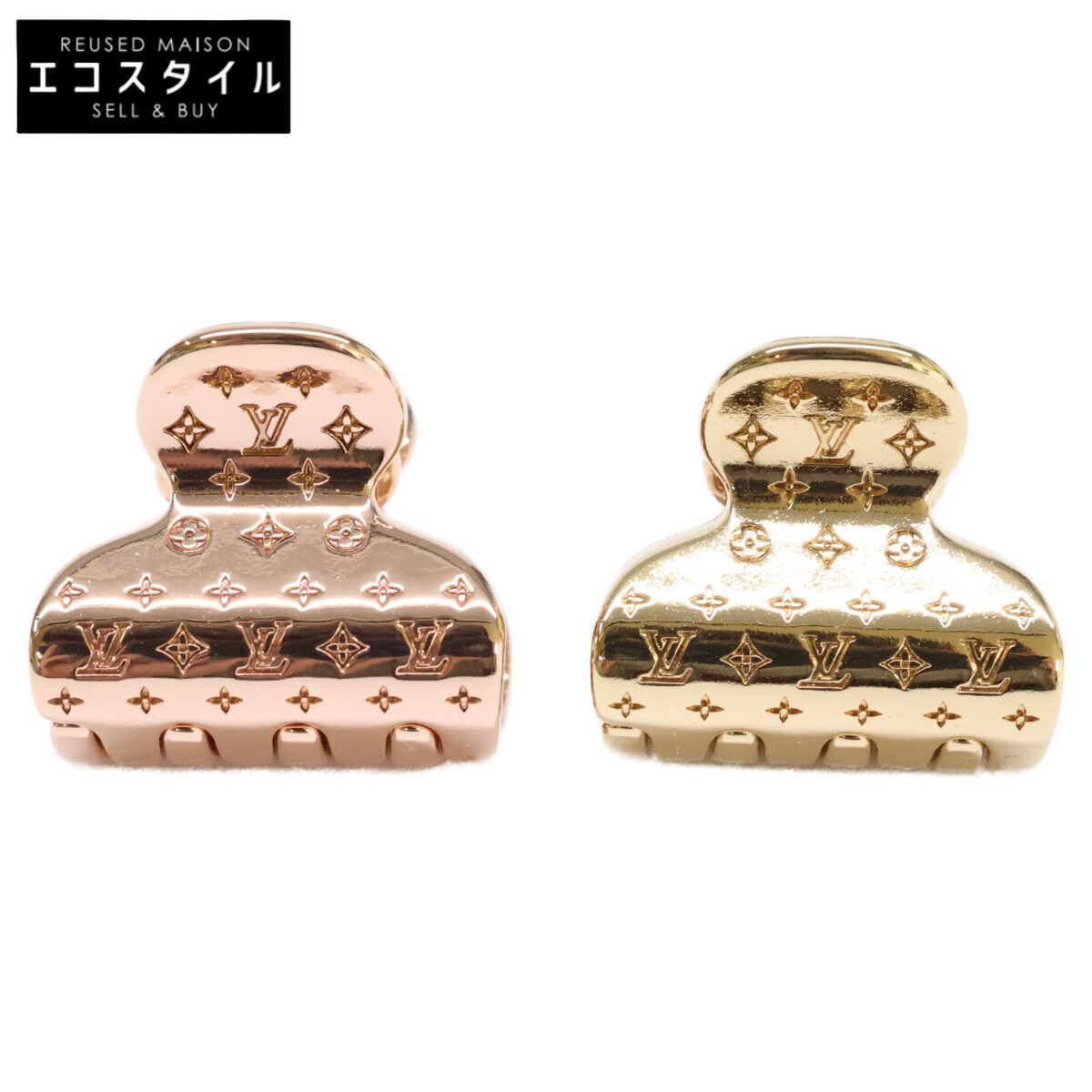 LOUIS VUITTON ルイヴィトン M68940 アクセソワール シュブ ナノグラム ヘアクリップ