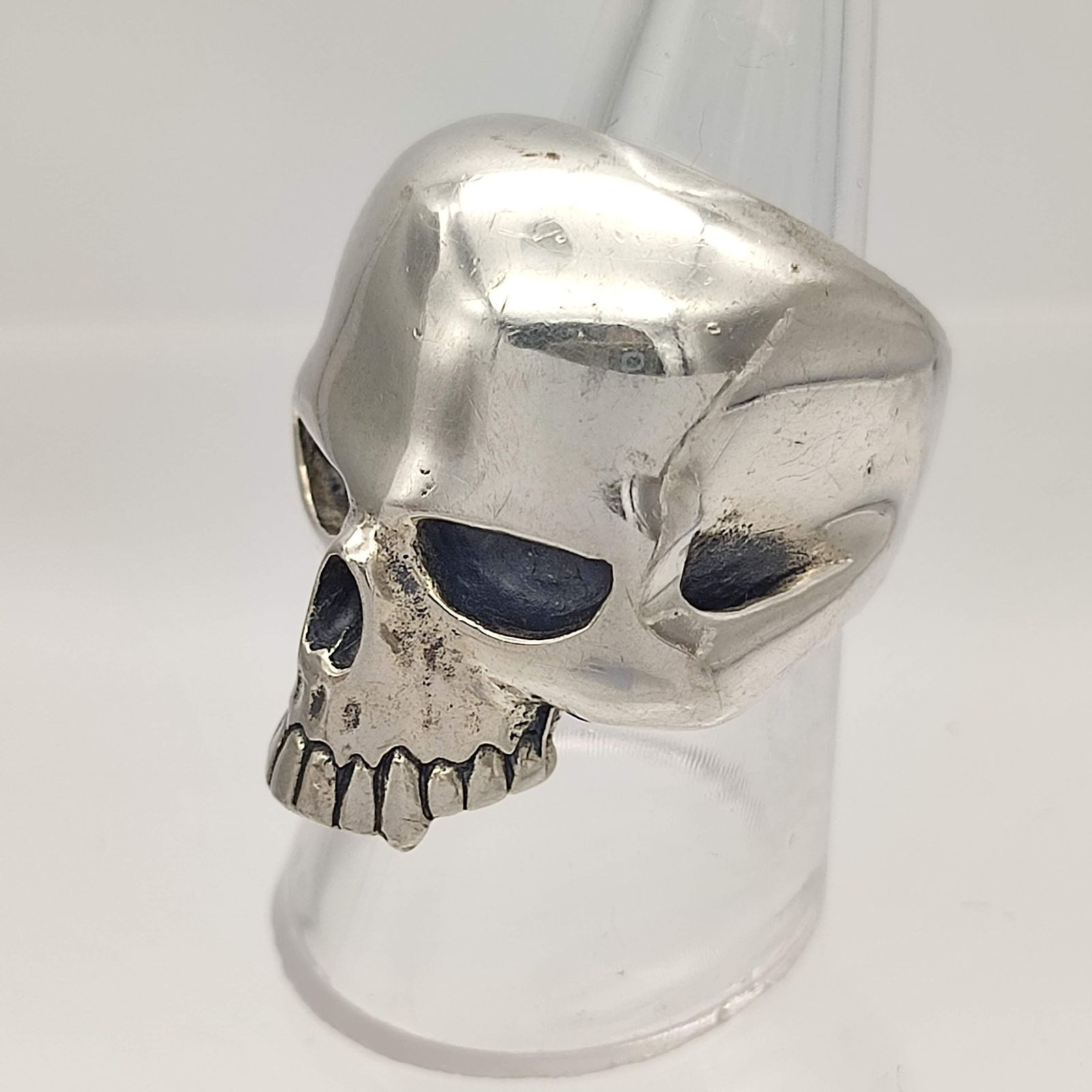 美品】CRAZY PIG クレイジーピッグ LARGE EVIL SKULL ラージエビル 