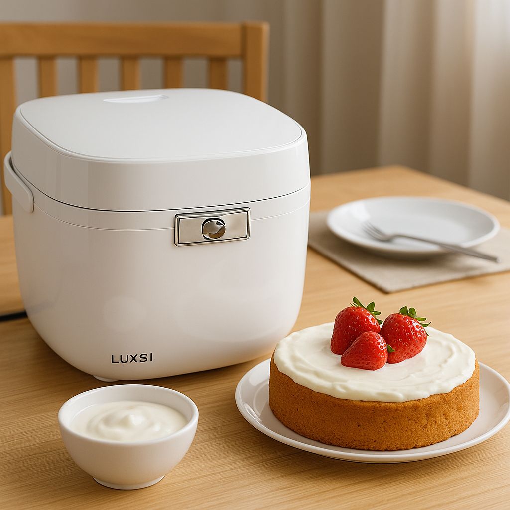 【新品 LUXSI 炊飯器 】5.5合 ホワイト 多機能モデル ケーキOK 新品 LUXSI 炊飯器 】5.5合 ホワイト 多機能モデル ケーキOK