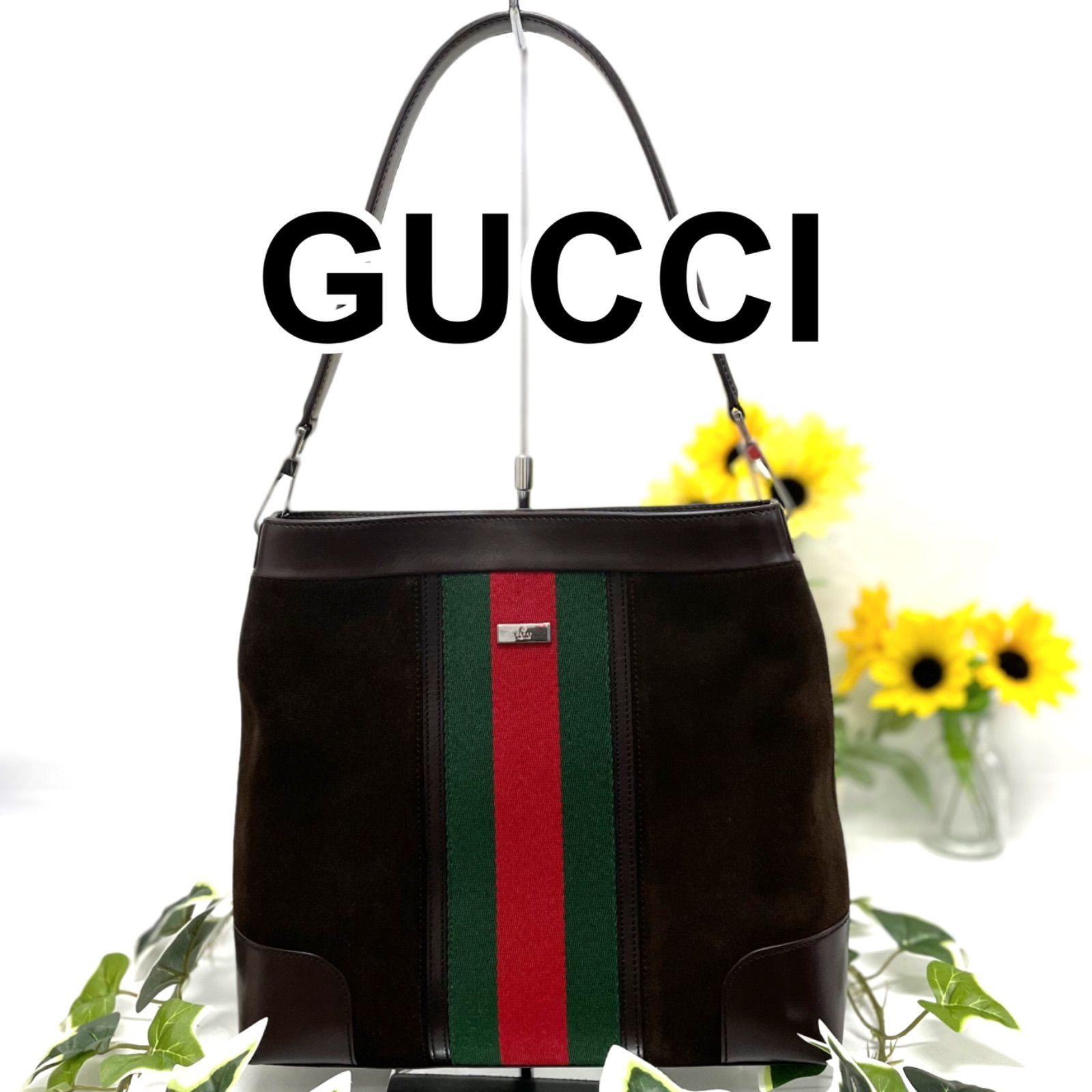 グッチ シェリーワンショルダーバッグ　スウェード　BLK 33900 グッチ シェリーワンショルダーバッグ スウェード BLK 33900 GUCCI