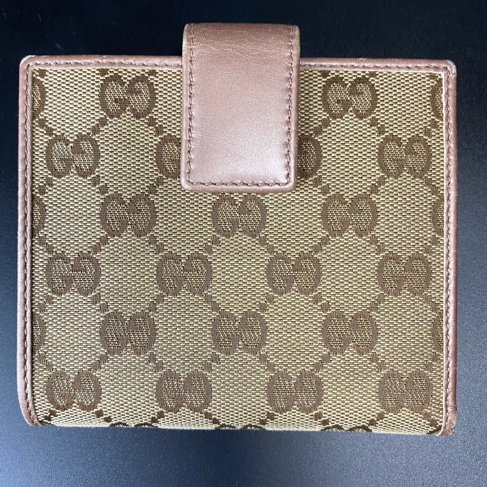 グッチ ピンク GGパターン 二つ折り財布 グッチ GUCCI 二つ折り財布 Wホック GGハート 245727 ピンク
