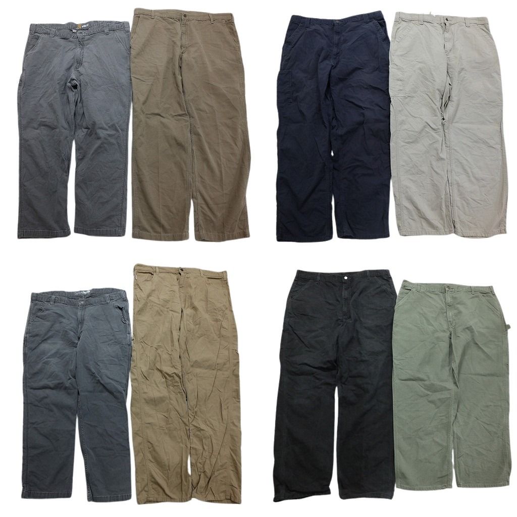 古着卸 まとめ売り カーハート Carhartt ダック ペインター パンツ 8枚セット メンズ 42 ワークパンツ ツールポケット 古着 NB9772