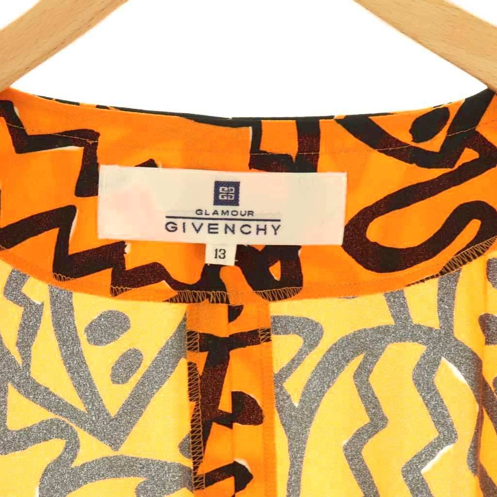 ジバンシィ GIVENCHY ヴィンテージ ノー ジャケット金ボタン 総柄 13 マスタード ブラック ES GY53 GULLKHAN_COM