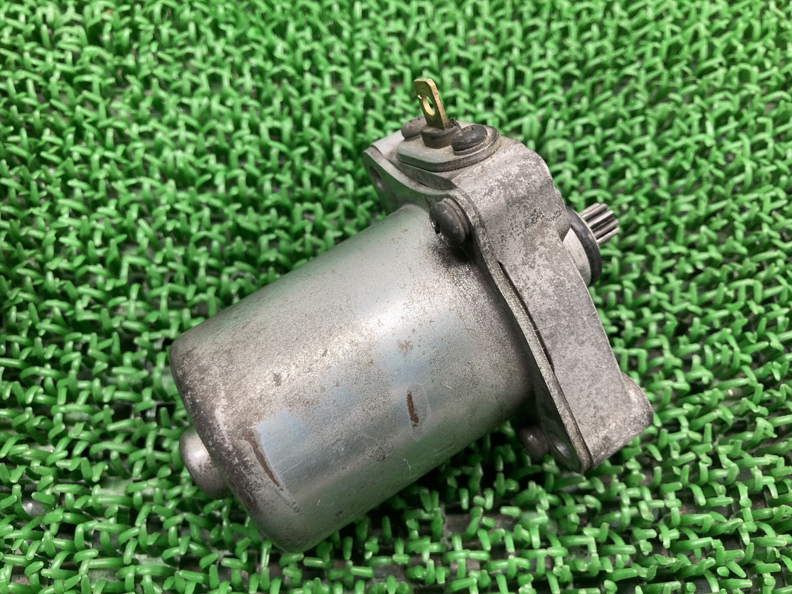 リード100 セルモーター SM-5 JF06 ホンダ 純正 バイク 部品 LEAD100 スターターモーター 機能的問題なし 品薄 品 車検 Genuine