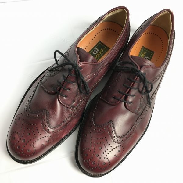 80s-90s?Vintage★希少品　LORY PED　ロングウイングチップ　ビジネスシューズ　バーガンディ　サイズ29.0-30.0　ビッグサイズ/men's 管NO.ZC-140 80s-90s?Vintage☆希少品 LORY PED ロングウイングチップ ビジネス