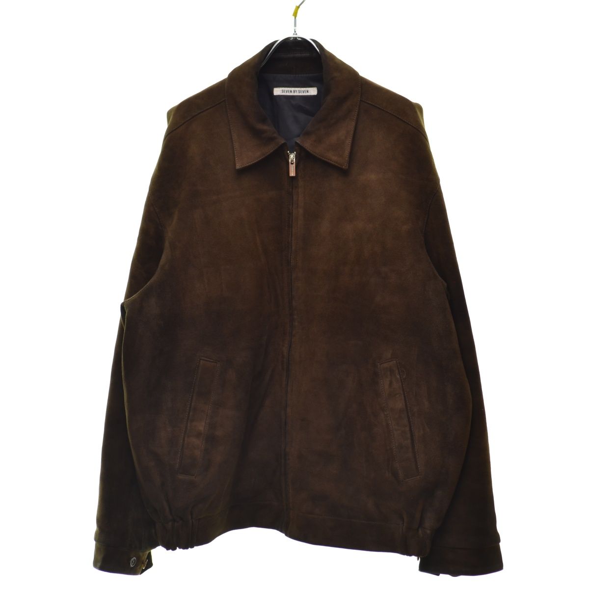 7×7/SEVENBYSEVEN】800-4225005 ZIP UP LEATHER BLOUSON ジップアップ 