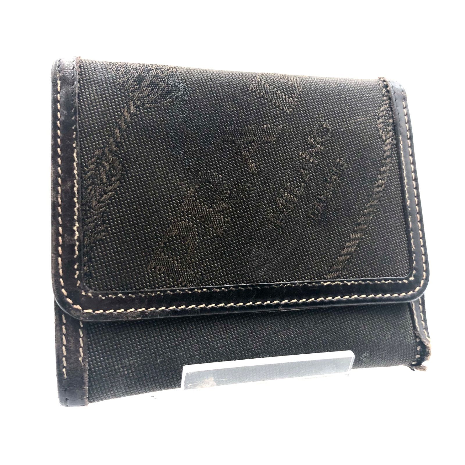 PRADA 三つ折り財布 黒 レザー イタリア製 【公式通販】