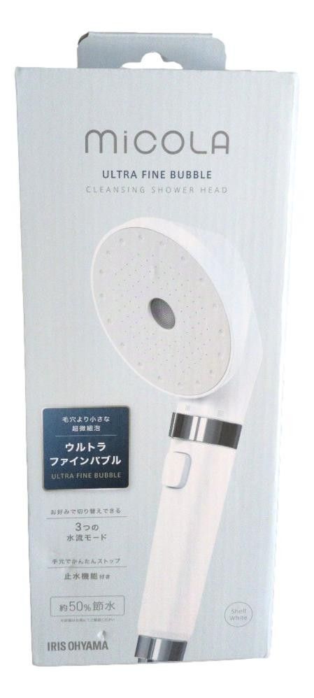 アイリスオーヤマ ウルトラファインバブル クレンジングシャワーヘッド MiCOLA SH-M01 ホワイト