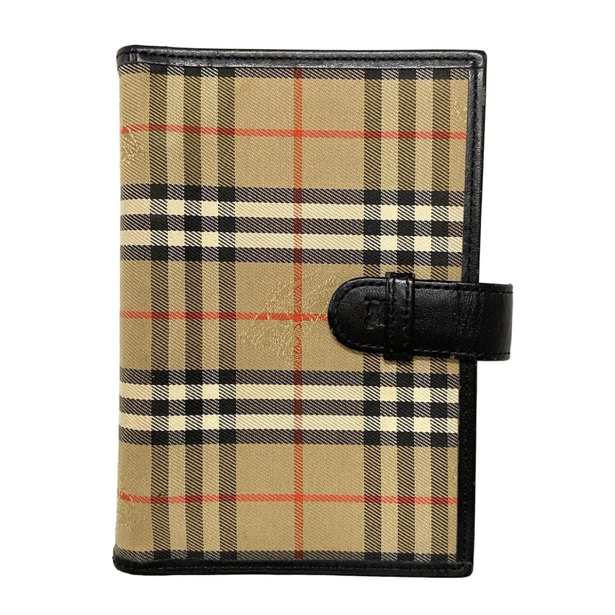 Burberry LONDON バーバリーロンドン 手帳 - ベージュ×黒×マルチ チェック柄 レザー