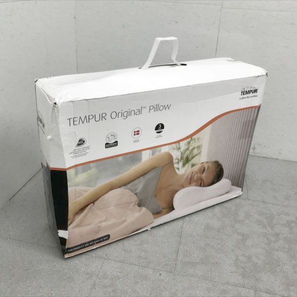 D8766 枕 まくら エルゴプラスピロー Mサイズ 高さ11cm かため 低反発 仰向け 横向き可 カバー洗濯可 防菌 防臭加工 寝具 テンピュール エルゴプラス