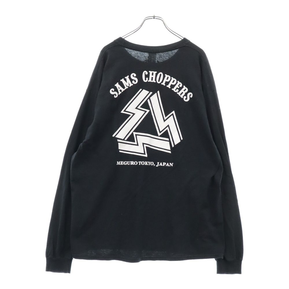 SAMS (サムズ) 胸ポケットロゴプリントクルーネックロングスリーブ長袖 