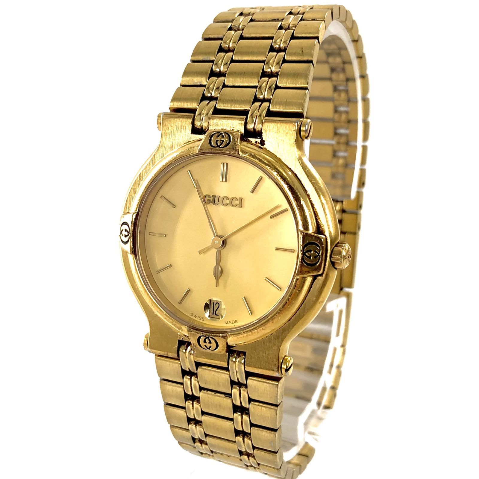 y*a様 グッチ　GUCCI 9200M ゴールド GUCCI グッチ 9200M ボーイズ QZ/GP ゴールド文字盤 メンズ文字